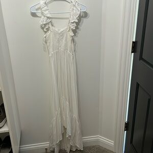 Area stars white maxi dress size small
